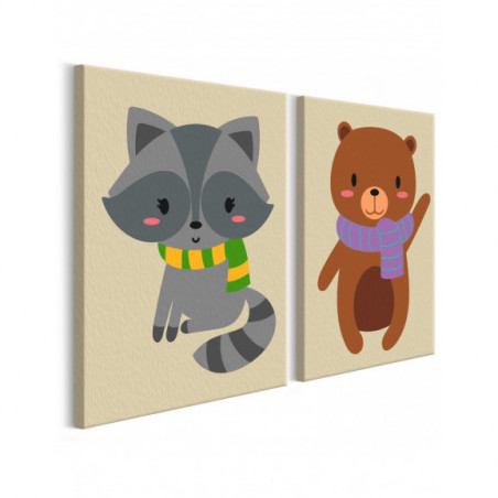 Pictatul Pentru Recreere Raccoon & Bear-01