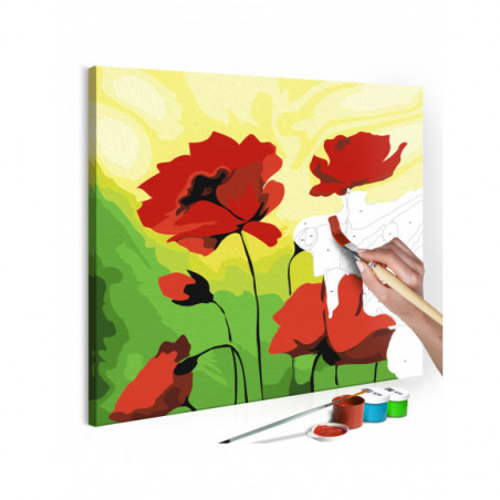 Pictatul Pentru Recreere Poppies 45 cm x 45 cm-01