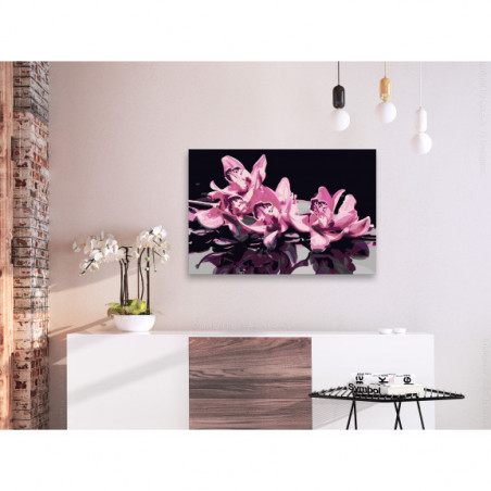 Pictatul Pentru Recreere Pink Orchid (Black Background)-01