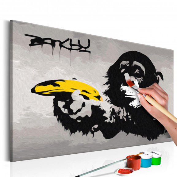 Pictatul Pentru Recreere Monkey (Banksy Street Art Graffiti)