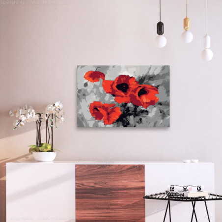 Pictatul Pentru Recreere Bouquet Of Poppies-01