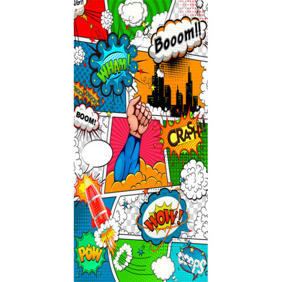 Fototapet pentru ușă comic world