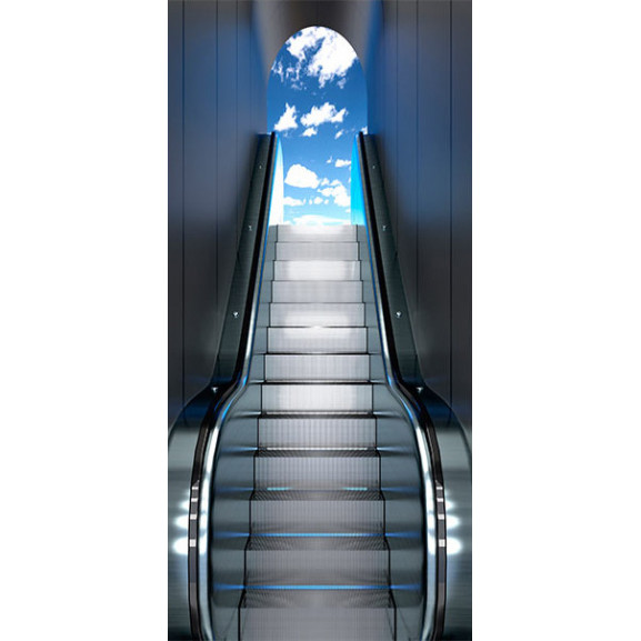 Fototapet pentru ușă escalator