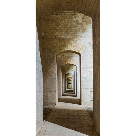 Fototapet pentru ușă mysterious corridor