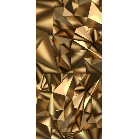 Fototapet pentru ușă photo wallpaper golden geometry i