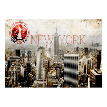 Fototapet New York Post Age Stamp-01