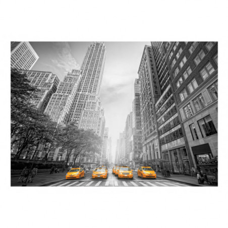 Fototapet New York yellow taxis-01