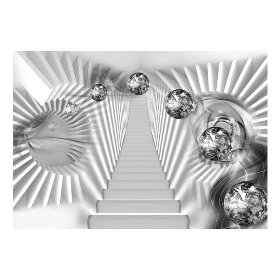 Fototapet silver stairs