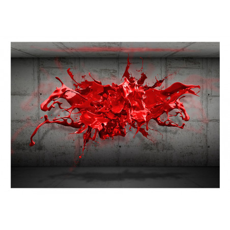 Fototapet Red Ink Blot-01