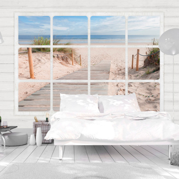 Fototapet Window & Beach