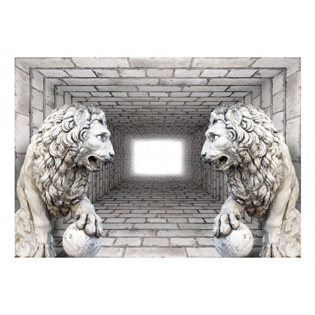 Fototapet Stone Lions-01