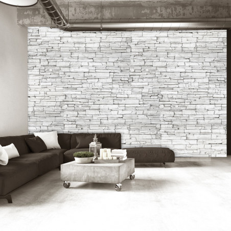 Fototapet White Brick-01