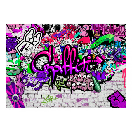 Fototapet Purple Graffiti-01
