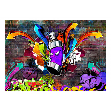 Fototapet Graffiti: Colourful Attack-01