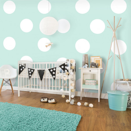 Fototapet Sky Blue Dots-01