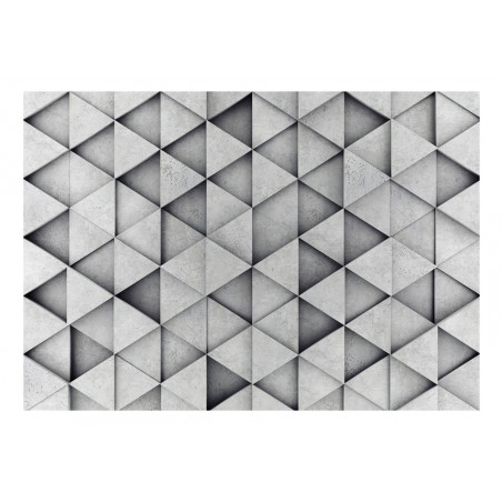 Fototapet Grey Triangles-01