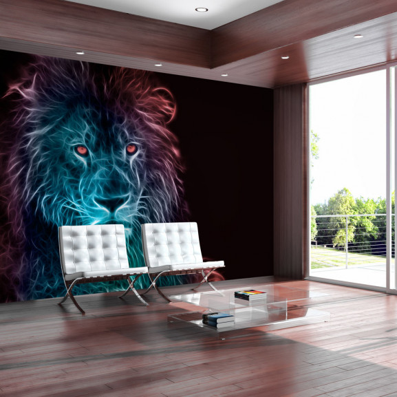 Fototapet Abstract Lion Rainbow