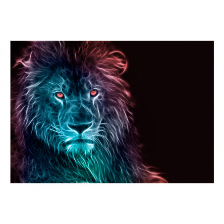 Fototapet Abstract Lion Rainbow-01