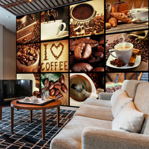 Fototapet Coffee Collage