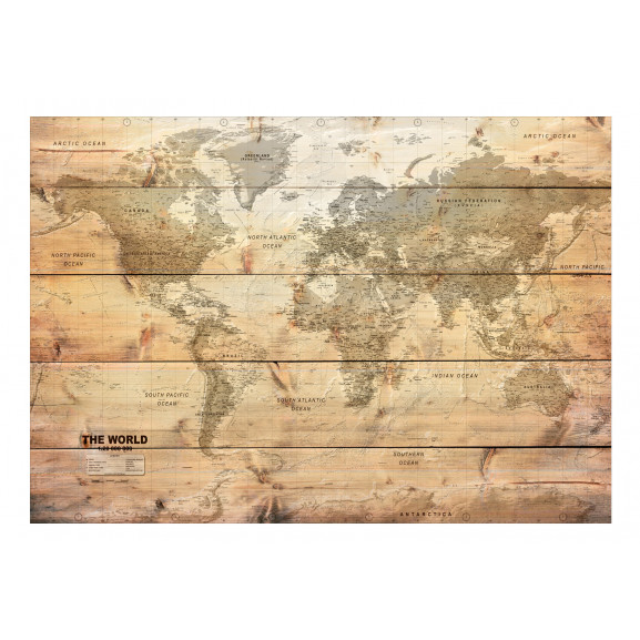Fototapet map on boards