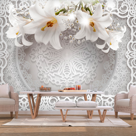 Fototapet Lilies And Ornaments-01