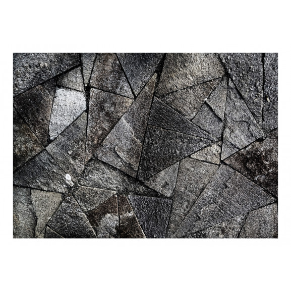 Fototapet pavement tiles (grey)