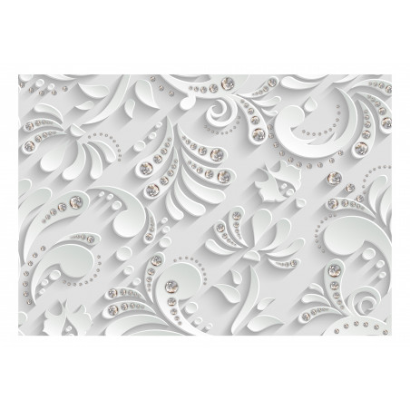 Fototapet Flowers With Crystals-01