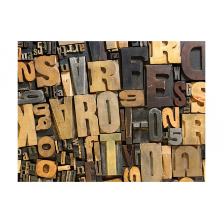 Fototapet Wooden Letters-01