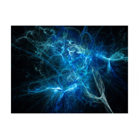 Fototapet Blue Lightning Bolts-01