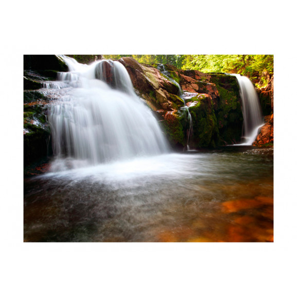 Fototapet small elbe waterfall