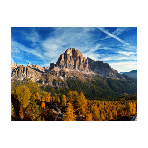 Fototapet panoramic view of italian dolomites