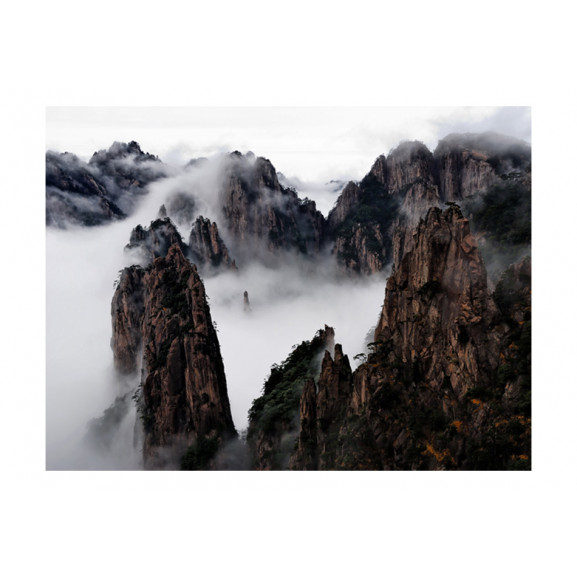 Fototapet sea of clouds in huangshan mountain, china