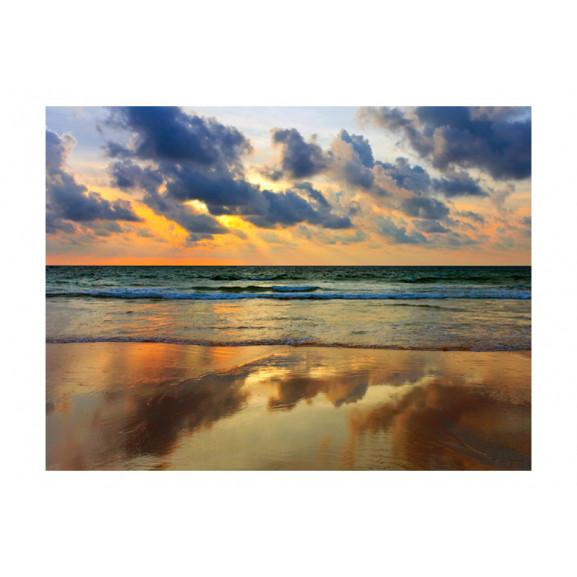 Fototapet colorful sunset over the sea