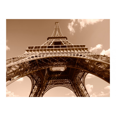 Fototapet Eiffel Tower In Sepia-01