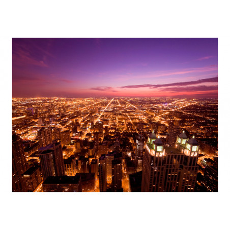 Fototapet Chicago By Night-01