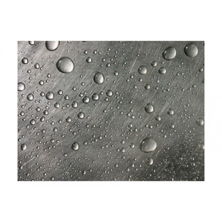 Fototapet Steel Surface With Water Drops-01