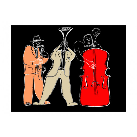 Fototapet musical instruments (jazz)
