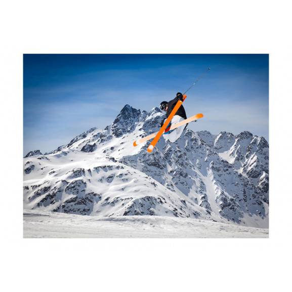 Fototapet mountain ski