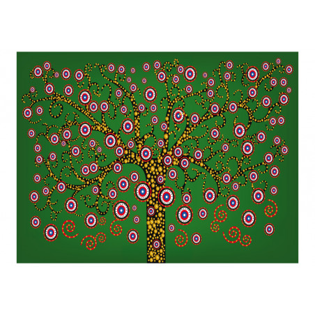 Fototapet Abstract: Tree (Green)-01