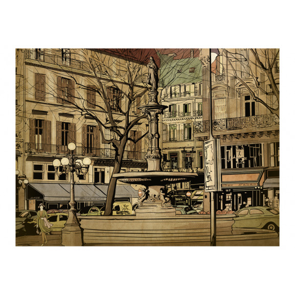 Fototapet parisian fountain