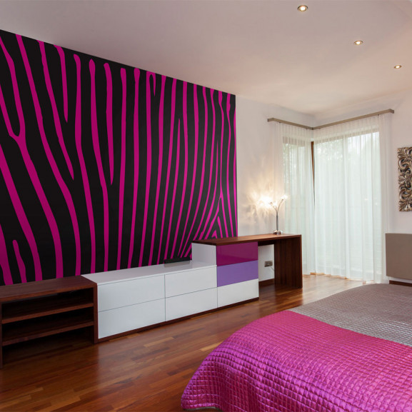 Fototapet Zebra Pattern (Violet)