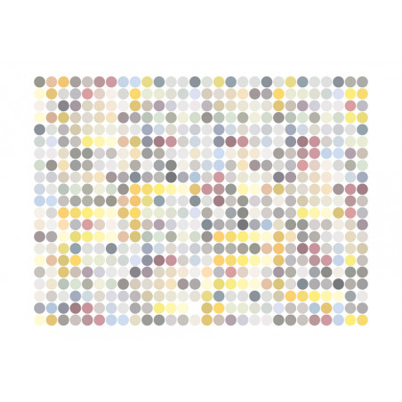 Fototapet Colored Polka Dots-01