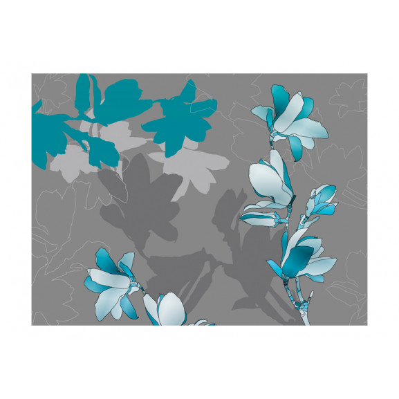 Fototapet blue magnolias