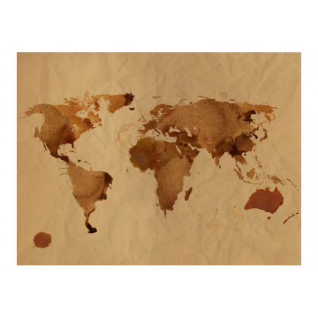 Fototapet Tea Map Of The World-01
