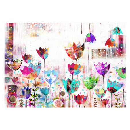 Fototapet Colorful Tulips-01