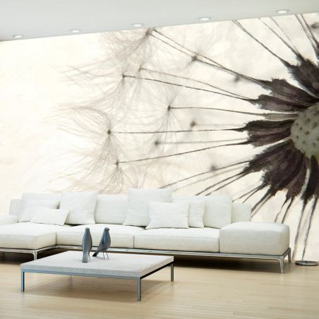 Fototapet White Dandelion-01