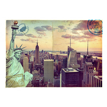 Fototapet Postcard From New York-01