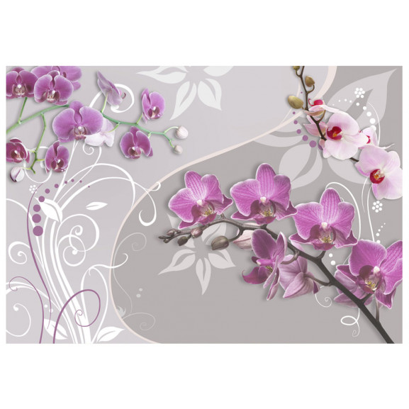 Poza Fototapet Flight Of Purple Orchids