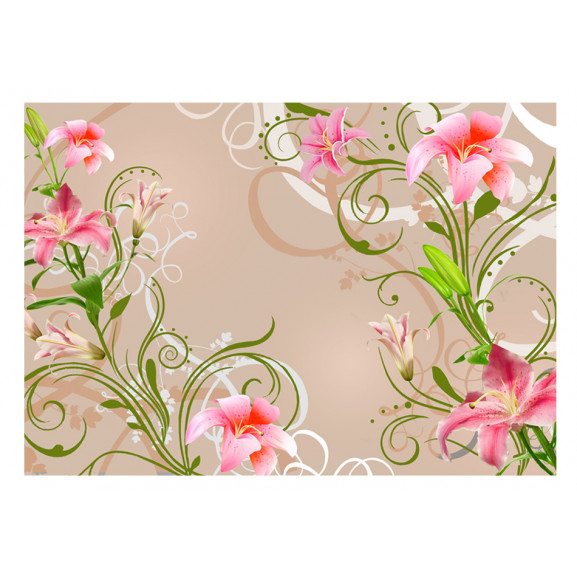 Fototapet subtle beauty of the lilies
