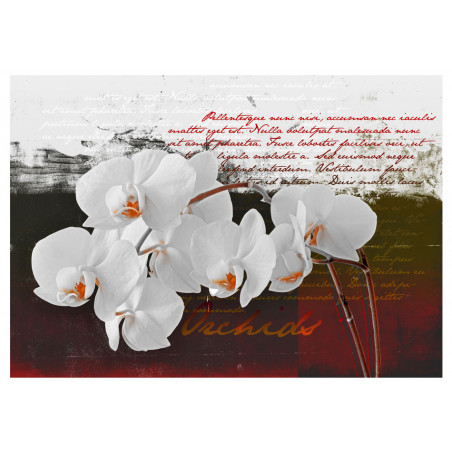 Fototapet Diary And Orchid-01